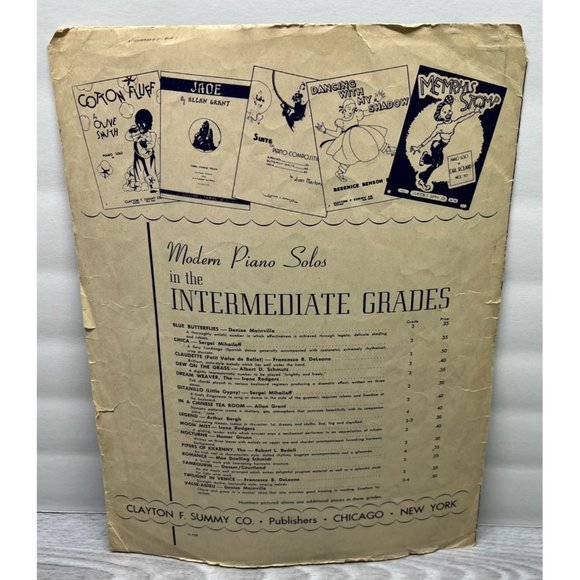 The Guitar Piano Solo Vintage Sheet Music by Jessie L Gaynor 1921 - Picture 4 of 4